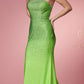 Nox Anabel E1039 Sexy Floor Length One Shoulder Drape Sash Dress