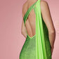 Nox Anabel E1039 Sexy Floor Length One Shoulder Drape Sash Dress