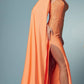 Nox Anabel E1039 Sexy Floor Length One Shoulder Drape Sash Dress