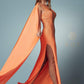 Nox Anabel E1039 Sexy Floor Length One Shoulder Drape Sash Dress