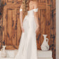 Nox Anabel E1043W Detachable Off Shoulder Straps Bustier Corset Satin Dress
