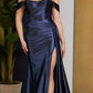 Nox Anabel E1043 Bustier Corset Satin Dress Detachable Off Shoulder Straps