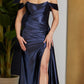 Nox Anabel E1043 Bustier Corset Satin Dress Detachable Off Shoulder Straps