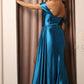 Nox Anabel E1043 Bustier Corset Satin Dress Detachable Off Shoulder Straps