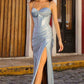 Nox Anabel E1044 Bustier Spaghetti Strap Corset A-Long Dress
