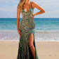 Nox Anabel E1530 Fitted Floor-Length Dress With A Fully Beaded Applique V-Neckline