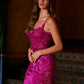 Nox Anabel E1532 Satin Sequin Applique Boned Waist Mermaid Dress
