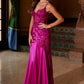 Nox Anabel E1532 Satin Sequin Applique Boned Waist Mermaid Dress