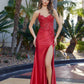 Nox Anabel E1889 Strapless Sweetheart Applique Prom Gown