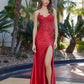 Nox Anabel E1889 Strapless Sweetheart Applique Prom Gown