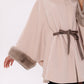 Genuine Mink Fur Double Face Wool Poncho