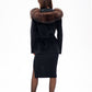 Alaska Outerwear Company genuine polar fox fur hooded virgin wool coat in a classic silhouette