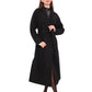 Cambridge Comfort Wraparound Wool Cashmere Coat in Black
