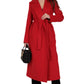 Astoria classic red wraparound wool blend overcoat by Alaska® Outerwear Company