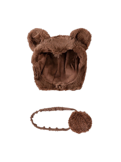 Bear Hat & Tail Set