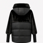 Claire Eco-Fur Bio-Down Fill Jacket in Black