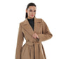 Aria Cashmere Blend Coat in Camel