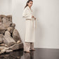 Premium 100% Australian Merino Wool Coat in Marshmallow