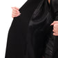 Cambridge Comfort Wraparound Wool Cashmere Coat in Black