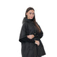 Black hooded vest by Alaska® Outerwear Company displayed against a plain background