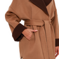 Sandro Cashmere Blend Overcoat in Camel
