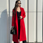 Red Astoria Classic wraparound wool blend overcoat by Alaska® Outerwear Company