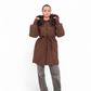 Genuine Fur Trim Down Fill Coat