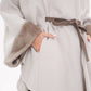 Genuine Mink Fur Double Face Wool Hooded Poncho