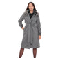 Karolina Genuine Silver Fox Wool Blend Coat