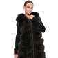 Genuine Polar Fox fur vest by Alaska® Outerwear Company, 90 cm length