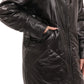 Genuine Fox Fur Trim Mid Length Coat