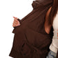 Dark Chocolate Insulated Bio-Down Jacket