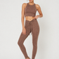 Trophy Yoga All Tied Up leggings, made in USA, shown in a stylish tied-up design