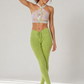 Trophy Yoga All Tied Up leggings, made in USA, featuring a stylish tied design
