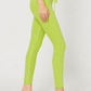 Trophy Yoga All Tied Up leggings, made in USA, featuring a tied waistband detail