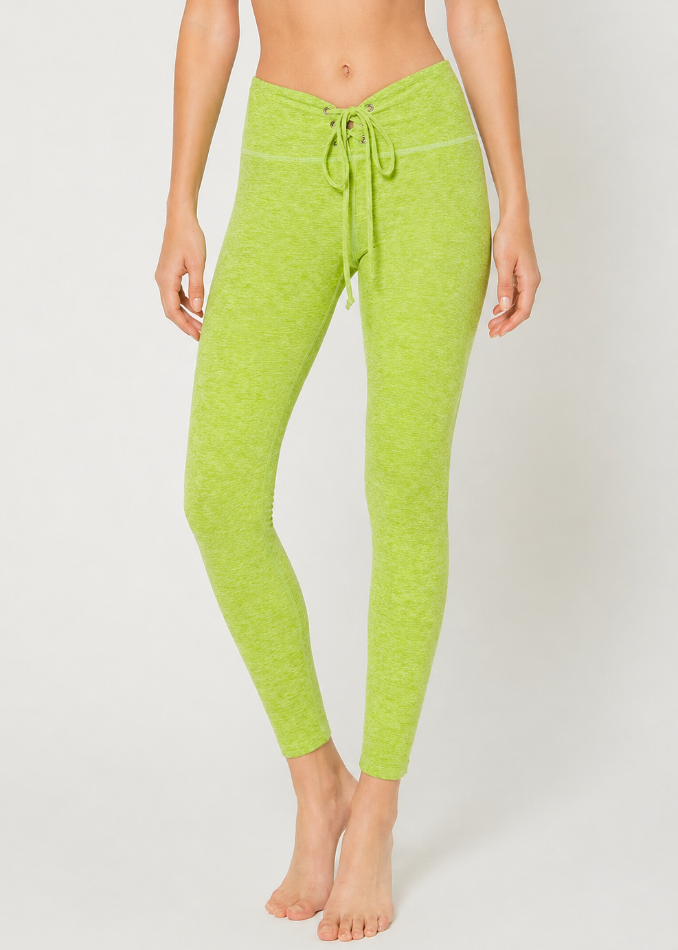 Trophy Yoga All Tied Up leggings, made in USA, featuring a stylish tied-up design