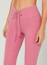 Trophy Yoga All Tied Up leggings, made in USA, featuring a tied waist detail and fitted silhouette