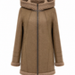 Reversible Faux Fur & Suede Jacket with Hood
