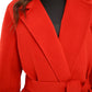 Chester Premium  Wool Cashmere Coat in Sicily Red