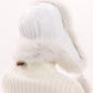 Genuine Arctic Fox Fur Genuine Leather Hat