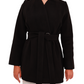 Opera Cashmere Blend Overcoat in Black