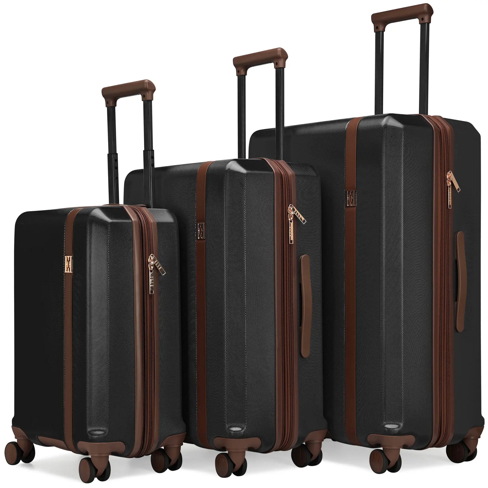 Luxe Journey 3 Piece Expandable Retro Luggage Set-5