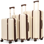 Luxe Journey 3 Piece Expandable Retro Luggage Set-0