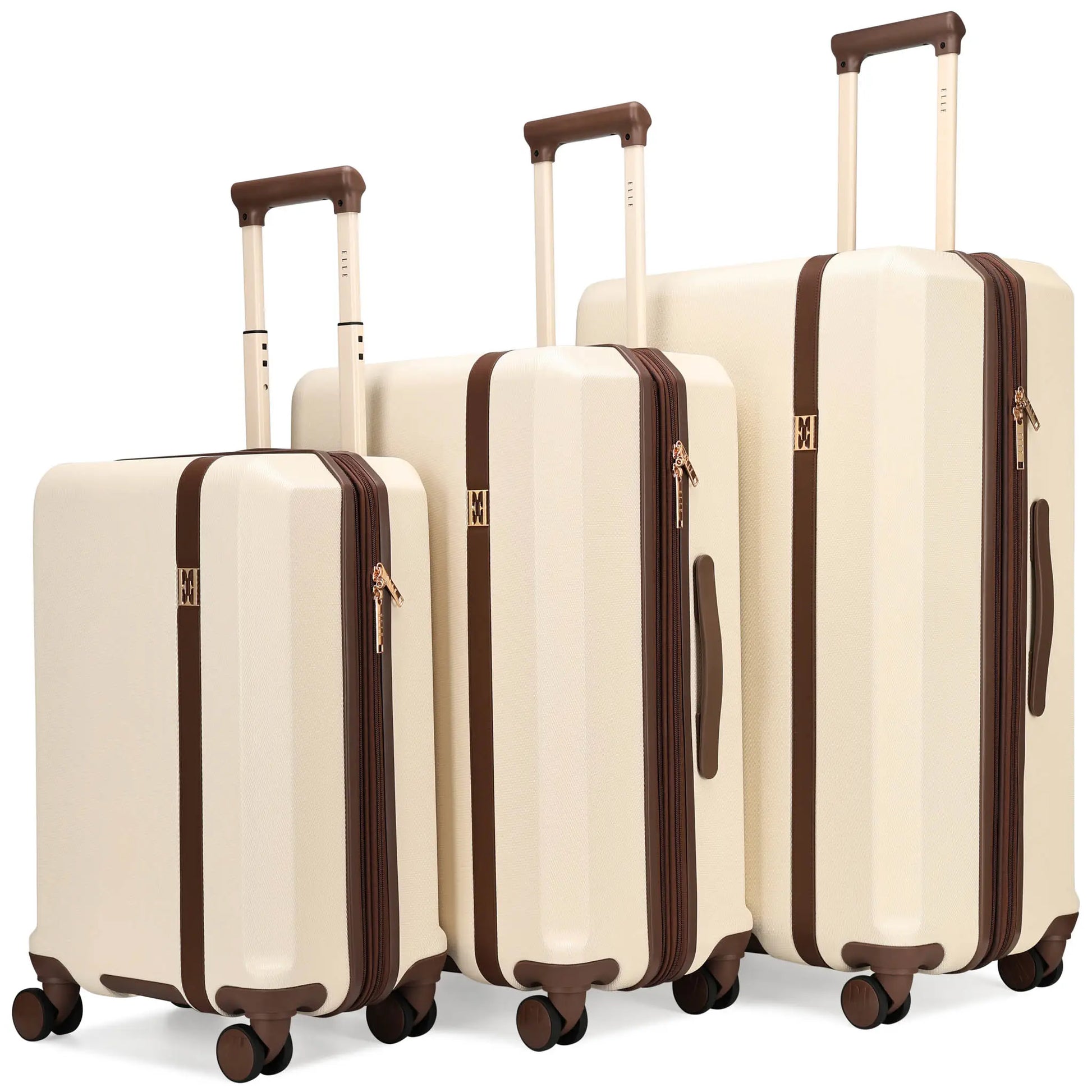 Luxe Journey 3 Piece Expandable Retro Luggage Set-0