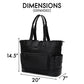 Voyage 25L Twill and Vegan Leather Weekender Tote Bag