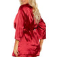 Plus Size Sexy Satin Robe