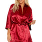 Plus Size Sexy Satin Robe