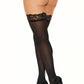 Plus Size Stay Up Lace Top Stockings
