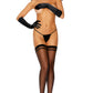 Striped Sheer Black Stockings