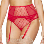 Gorteks Euphoria High Waist Sheer Mesh Garter Belt-0